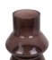 Present Time  Vase Blush glass medium Cholocate Brown (PT3623BR)