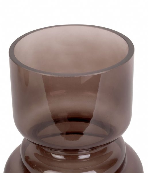 Present Time  Vase Courtly glass medium Cholocate Brown (PT3628BR)