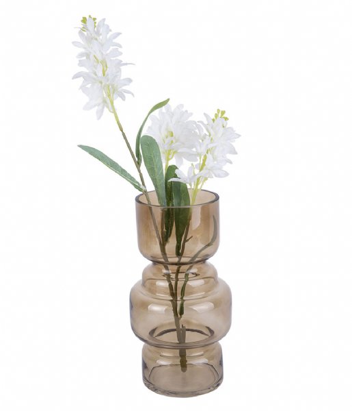 Present Time  Vase Courtly Glass Large Honey Brown (PT3629HB)