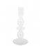 Present Time Świecznik Candle holder Glass Art bubbles Medium Clear (PT3637CL)