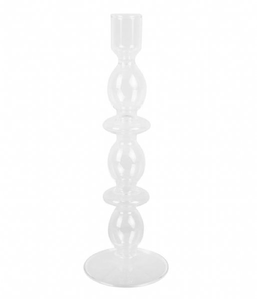 Present Time Świecznik Candle holder Glass Art bubbles large Clear (PT3638CL)