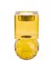 Present Time Świecznik Candle holder Crystal Art medium Squared Yellow (PT3641YE)