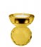Present Time Świecznik Candle holder Crystal Art small Bowl Yellow (PT3642YE)