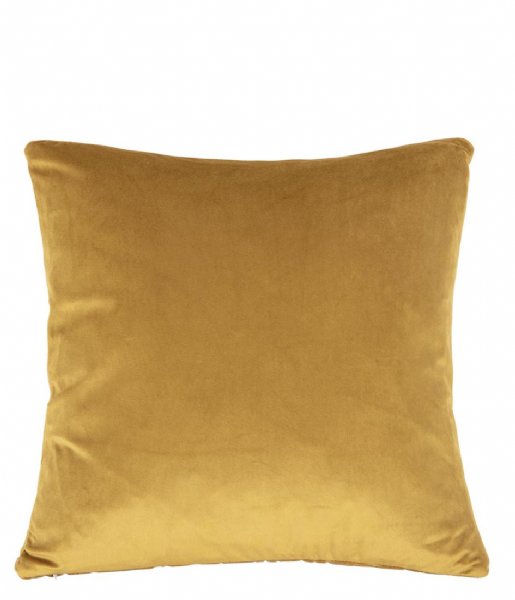 Present Time Poduszkę dekoracyjne Cushion Palm Leaves Velvet Mustard Yellow (PT3666)