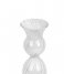 Present Time Świecznik Candle holder Swirl glass Clear (PT3729CL)