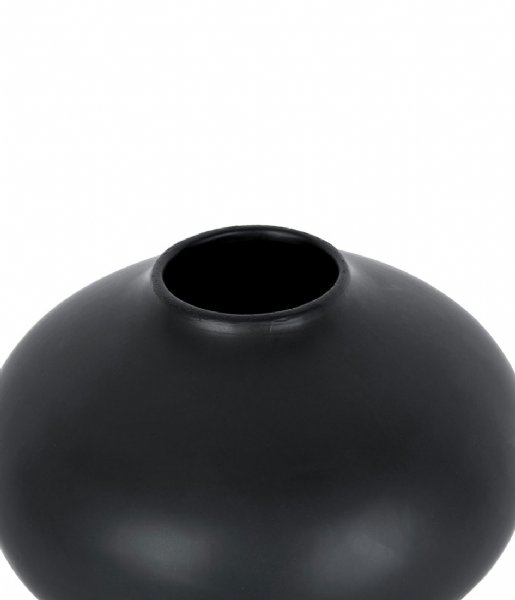 Present Time  Vase Eminent sphere ceramic Black (PT3778BK)