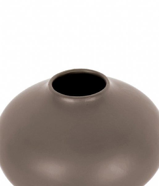 Present Time  Vase Eminent sphere ceramic Taupe Brown