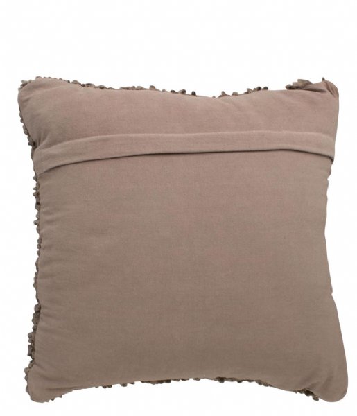 Present Time Poduszkę dekoracyjne Cushion Purity square cotton Taupe Brown