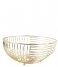 Present Time  Fruit basket Crossways iron Gold plated (PT3846GD)