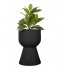 Present Time  Plant pot Tam Tam medium Black (PT3876BK)