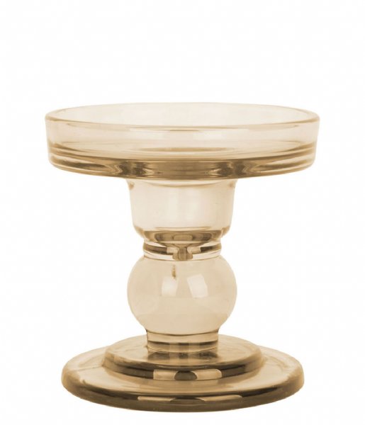 Present Time Świecznik Candle holder Glass Art glass Sand Brown (PT3731SB)