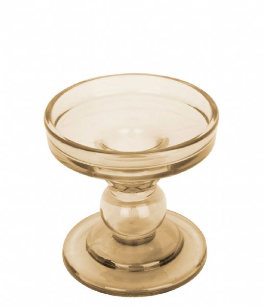 Present Time Świecznik Candle holder Glass Art glass Sand Brown (PT3731SB)