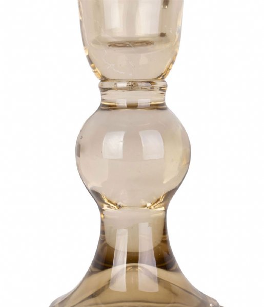 Present Time Świecznik Candle holder Glass Art glass large Sand Brown (PT3733SB)