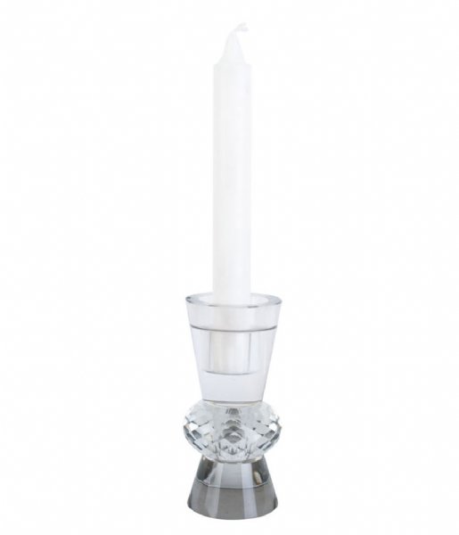 Present Time Świecznik Candle holder Crystal Art duo cone Clear (PT3758CL)