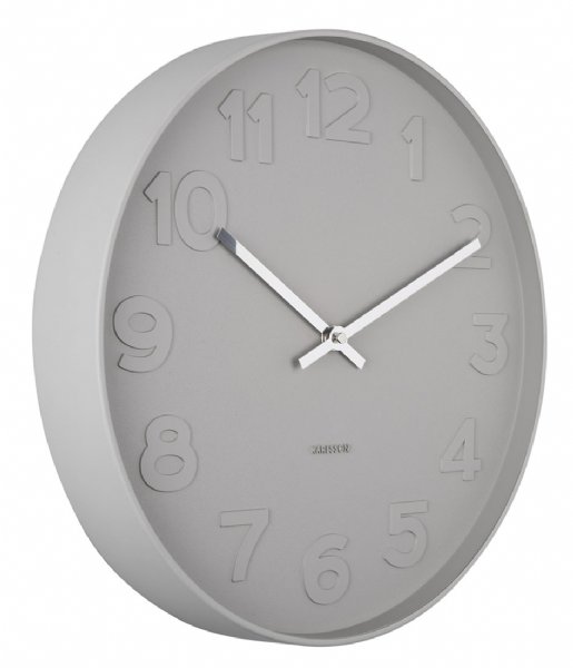 Karlsson  Wall clock Mr. Grey numbers Warm Grey (KA5636WG)