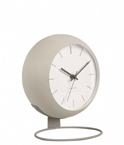 adopteren gezagvoerder Minimaliseren Karlsson Tafelklok Table clock Nirvana Globe Warm Grey (KA5858WG) | The  Little Green Bag