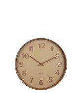 Karlsson Wall clock Pure wood grain large Sand Brown (KA5872SB)