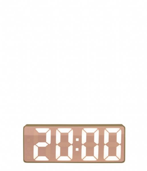 Karlsson  Alarm clock Copper Mirror LED flat Moss Green (KA5877MG)