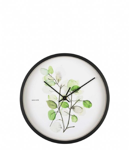 Karlsson  Wall clock Botanical Eucalyptus Print (KA5884)
