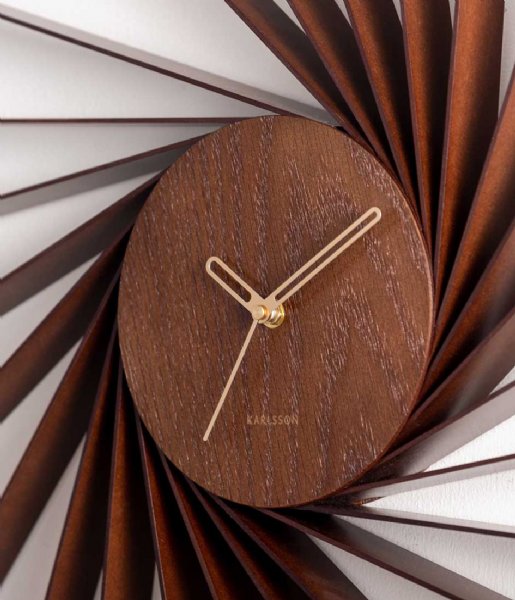 Karlsson  Wall Clock Helix Xtra Large Wood Veneer Dark Wood Veneer (KA5890DW)