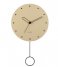 Karlsson  Wall Clock Studs Pendulum Wood Sand Brown (KA5893SB)