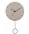 Karlsson  Wall Clock Studs Pendulum Wood Warm Grey (KA5893WG)