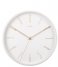 KarlssonWall Clock Belle Numbers Metal White (KA5898WH)