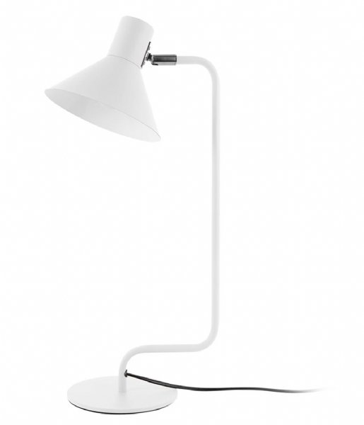 Leitmotiv Lampa stołowa Table Lamp Office Curved Metal White (LM2060WH)