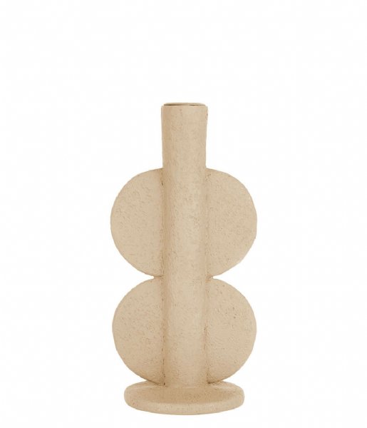 Present Time Świecznik Candle holder Double Bubble polyresin Sand Brown (PT3747SB)