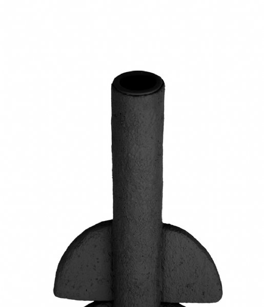 Present Time Świecznik Candle holder Half Bubbles polyresin Black (PT3749BK)