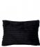 Present Time Poduszkę dekoracyjne Cushion Big Ribbed velvet Black (PT3802BK)