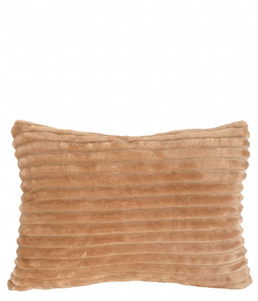 Present Time Poduszkę dekoracyjne Cushion Big Ribbed velvet Caramel Brown (PT3802BR)