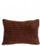 Present Time Poduszkę dekoracyjne Cushion Big Ribbed velvet Cholocate Brown (PT3802DB)