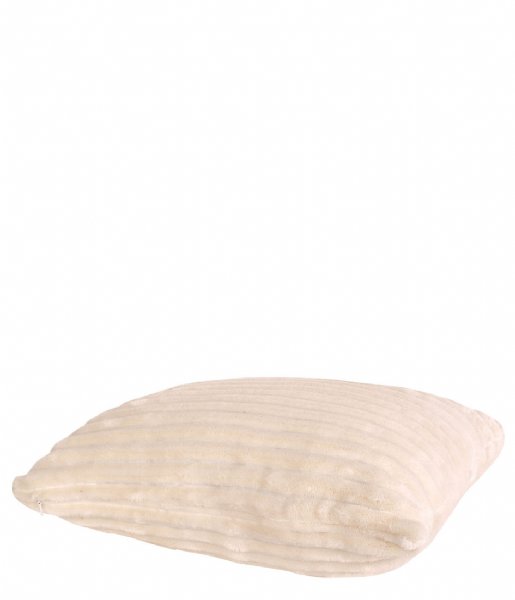Present Time Poduszkę dekoracyjne Cushion Big Ribbed velvet Off White (PT3802WH)