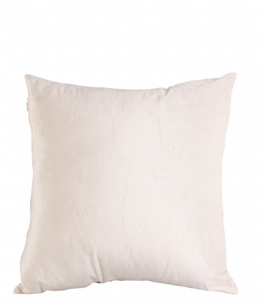 Present Time Poduszkę dekoracyjne Cushion Leather Look square Off White (PT3803WH)