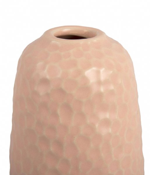 Present Time  Vase Carve Wide ceramic matt Soft Pink (PT3825LP)
