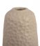 Present Time  Vase Carve Wide ceramic matt Warm Grey (PT3825WG)