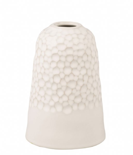 Present Time  Vase Carve Wide ceramic matt White (PT3825WH)