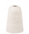 Present Time  Vase Carve Wide ceramic matt White (PT3825WH)