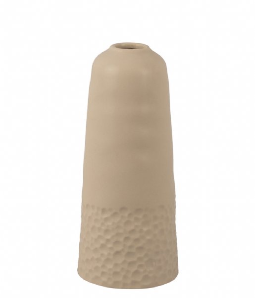 Present Time  Vase Carve High ceramic matt Warm Grey (PT3826WG)