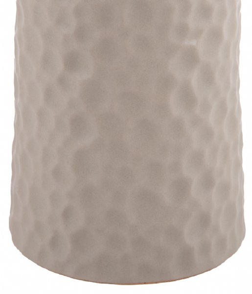 Present Time  Vase Carve Large ceramic matt Warm Grey (PT3827WG)