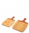 Present Time  Cutting board set Gourmet Bamboo with Terracotta Orange Edge (PT3843OR)