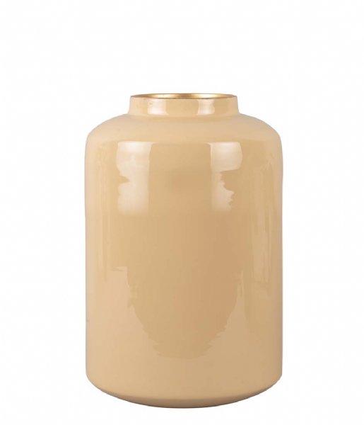 Present Time  Vase Grand large enamel straight Sand Brown (PT3861SB)