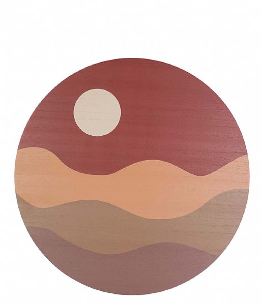 Present Time  Wall art Sunset MDF Clay Brown (PT3891BR)