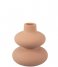 Present Time  Vase Eminent Circles small matt Brown (PT3894BR)