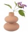 Present Time  Vase Eminent Circles small matt Brown (PT3894BR)