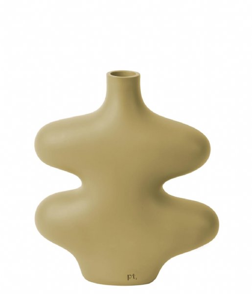 Present Time  Vase Organic Curves Small Polyresin Latte Brown (PT3911LB)