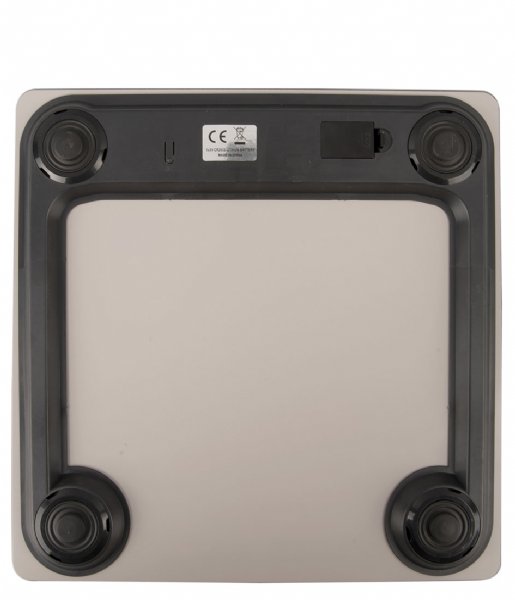 Present Time  Bathroom Scale Libra Glass Warm Grey (PT3923GY)