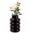 Present Time  Vase Bobbly Glazed Ceramic Large Black (PT3946BK)