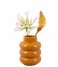 Present Time  Vase Bobbly Glazed Ceramic Medium Ochre Yellow (PT3945YE)